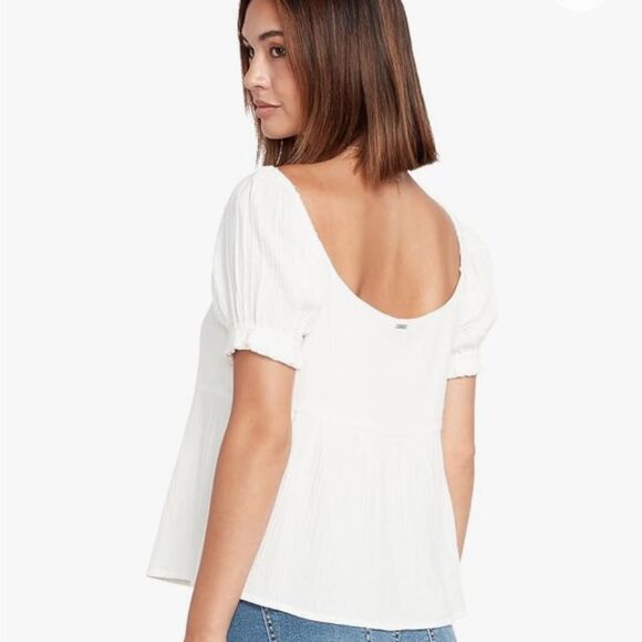 VOLCOM LADIES NWT A FULL OUT BABYDOLL TOP IN SIZE EXTRA SMALL (XS) - Picture 2 of 4